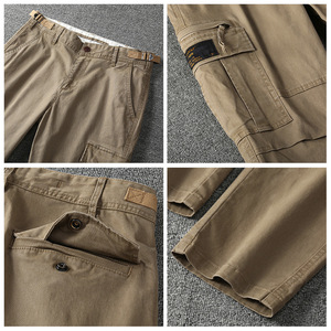 <span class=keywords><strong>Pantalon</strong></span> <span class=keywords><strong>Homme</strong></span> <span class=keywords><strong>Tendance</strong></span> Printemps Automne Décontracté Respirant Anti-Salissures Résistant à l'Usure Multi-Poches Lourd - Product Image 5