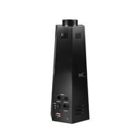 SBE SBE-FM100 Mini lance-flammes hexagonal électrique DMX512 4CH 100W en aluminium pour DJ, machine à feu de scène, lance-flammes extérieur pour mariage