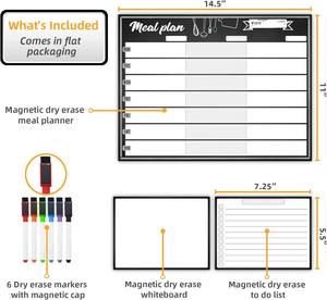 Calendario Magnetico Personalizzato per Frigorifero, Settimanale, Giornaliero, Mensile, Lavagna Cancellabile, Pianificatore per Frigo, Magneti per Frigorifero - Product Image 2