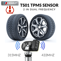 Capteur de pression des pneus universel programmable à double fréquence 433 MHz et 315 MHz, compatible TPMS avec outil automobile