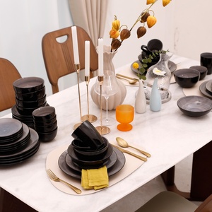 Promotion de septembre : Tasses à café rondes, assiettes en céramique pour steak, dessert et salade, design exquis et unique, vaisselle - Product Image 6