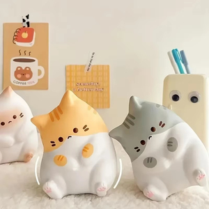 Adorable Cartoon <b>Cat</b> Squeeze Toys for Kids Adult Soft Pinch PU Slow Rebound Balls Pop Fidget Toys <b>Halloween</b> Christmas Gifts - Product Image 3