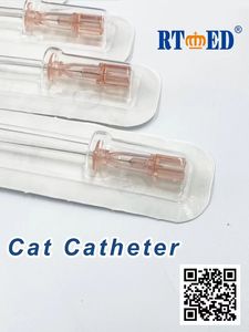 पशु चिकित्सा बिल्ली कैथीटर कुत्ते कैथेटर यूरिनरी कैथेटर, गाइड वायर जांच के साथ खुला और साइड ओपन ओपन - Product Image 4