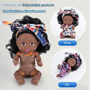 Muñeca Reborn Negra de 3.5 Pulgadas (11 cm), Muñeca Africana Realista, Juguete de Princesa para Niña con Caja de Regalo - Product Image 5