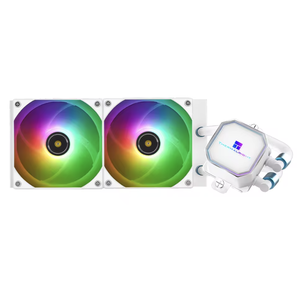 Cooling Fans Thermal Right <b>CPU</b> <b>Water</b> <b>Cooler</b> Frozen Prism 240 BLACK ARGB Fluid Bearing 16dBA Gaming Desktop PC Comp - Product Image 2