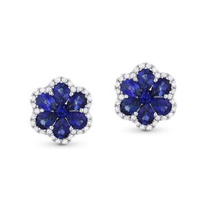 Gioielli di Moda all'Ingrosso, Orecchini a Perno con Zaffiro Blu, Gioielli con Zaffiro e Acquamarina - Product Image 2