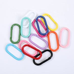 Accesorios metálicos DIY para montañismo y escalada: Mosquetones con hebilla de resorte y colores vibrantes para llaveros. Promoción. - Product Image 4