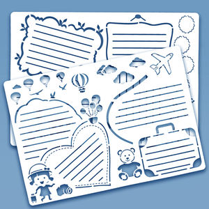 Tenwin — pochoirs pliables et réutilisables pour enfants, 8084-A4, pour dessin, bricolage, modèle de <span class=keywords><strong>peinture</strong></span>, aérographe artisanal, nouveau, 2020 - Product Image 2