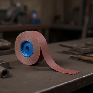 Rouleau de toile abrasive en corindon Ttake Ab1050, grain 320, 50x50000 mm, pour ponçage des métaux - Product Image 3