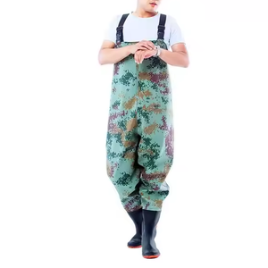 <span class=keywords><strong>Cuissardes</strong></span> de pêche camouflage pour débutants, imperméables en PVC avec bottes antidérapantes, équipement de pêche en rivière et lac pour hommes - Product Image 5