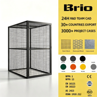 Casier en acier à double porte Brio avec grille large, grande capacité, pour ranger les bagages et les objets personnels volumineux