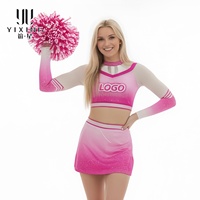 Uniformes de Porristas Personalizados de Fábrica al por Mayor, Corte Automatizado, Diseño de Bordado 3D con Logotipo, Ropa Deportiva Personalizada