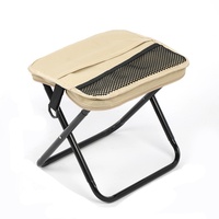 Tabouret pliable à double usage pour le camping, la pêche, les voyages, portable, avec coussin épais, tabouret de loisirs, siège A1740