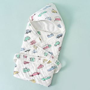Couverture à capuche absorbante écologique pour bébé, serviette de bain à capuche pour enfants - Product Image 6