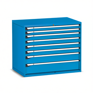 Armoire à tiroirs Fami Master Key Comfort, 8 tiroirs, 1190x726x1000 mm, rouge rubis RAL3003, rangement d'outils - Product Image 2