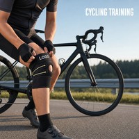 Genouillères de sécurité sportives OEM, rembourrages en SBR et Spandex, épaisses, professionnelles, respirantes, antidérapantes, fermeture auto-agrippante, unisexe, pour adultes.