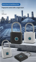 Cadenas électronique intelligent étanche à empreinte digitale pour salle de sport, garage, boîte de rangement, antivol