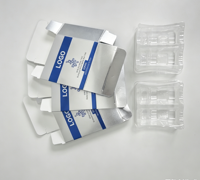 Boîtes en papier personnalisées écologiques portables haut de gamme pour petits flacons de 2 ml, 3 ml, 5 ml, 10 ml, avec étiquette et gaufrage brillant