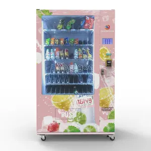 Лидер продаж, автоматический торговый автомат для закусок с функцией холодильника