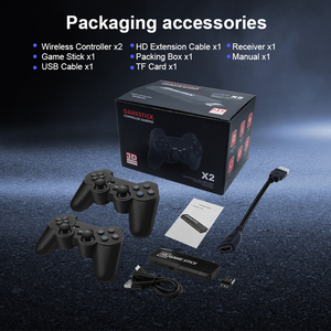 เครื่องควบคุมไร้สายคอนโซลเกม256GB พร้อมเกม50000 + เกม4K & X2เกมย้อนยุคพร้อมของขวัญคริสต์มาสสำหรับเด็ก - Product Image 5