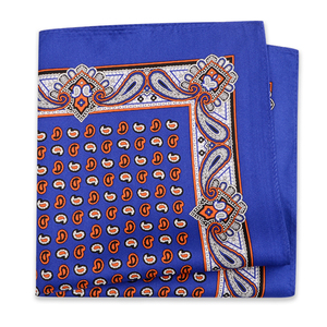 منديل جيب حريري فاخر عالي الجودة من هاموسيجيا بتصميم أنيق يقبل تخصيص الشعار مع طباعة الشاشة - Product Image 5