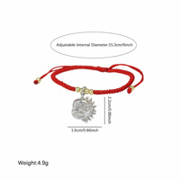 Bracelet tendance pour couples, soleil et lune, bracelet à cordon, plaqué or 18 carats, bracelet à breloque magnétique, cadeau de la Saint-Valentin pour les amoureux
