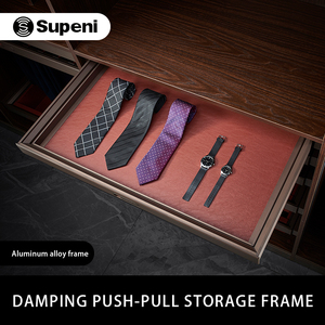 Caja de Almacenamiento para Armario Serie 19, de Cuero Mocha, Organizador de Armario de Aleación de Aluminio Premium y <span class=keywords><strong>ABS</strong></span> - Product Image 4