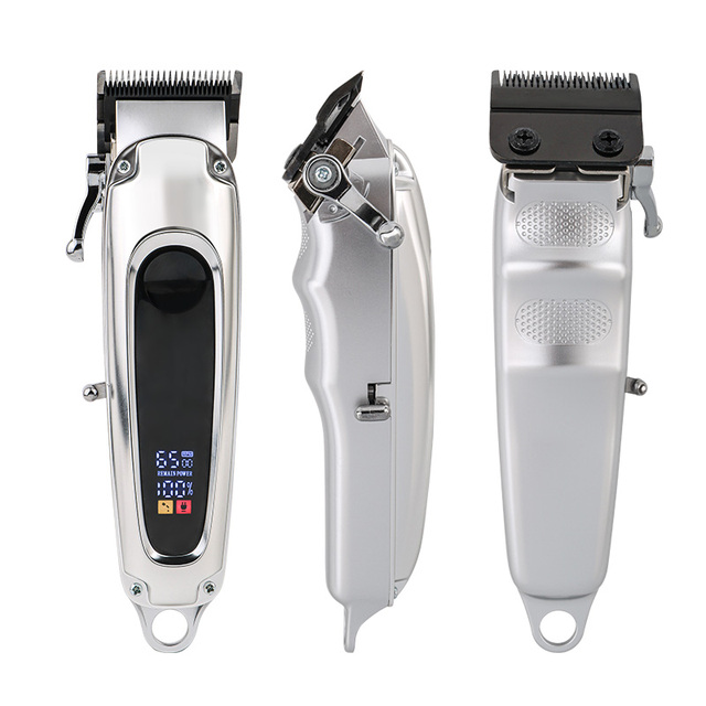 Wireless Hair Clipper with Nose Ear Trimmer 5 Adjustable Guards USB Charge Convenient for Home Beard Mustache Trimming