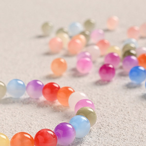Perles de verre changeantes de couleur rouge vif, 8mm 10mm, perles rondes en vrac pour la fabrication de bijoux DIY - Product Image 4