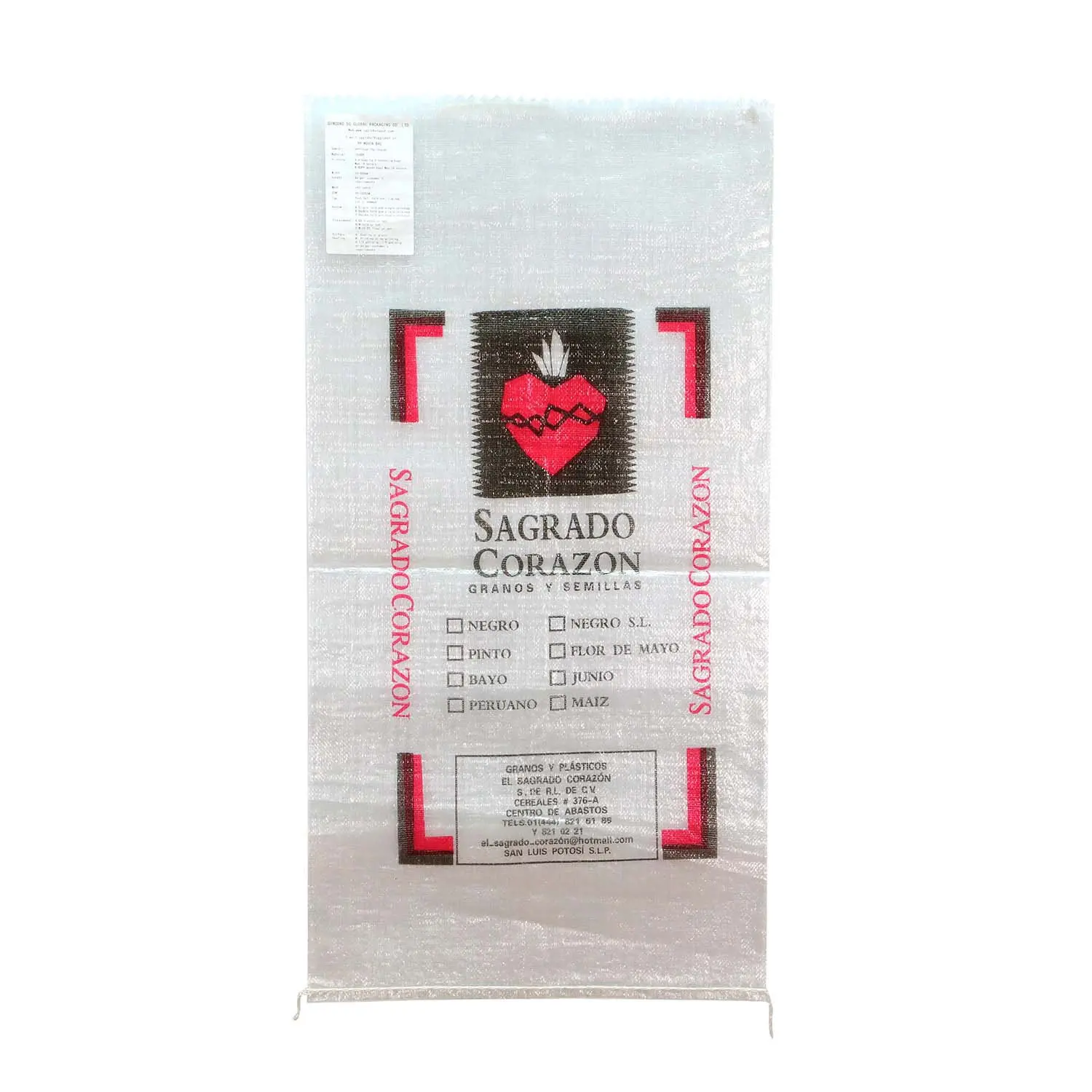 Custom Recyclable PlasticSack Packaging 25 Kg 50 Kg Grain Rice Wheat Flour Sugar PP Laminated Waterproof Woven Polypropylene Bag