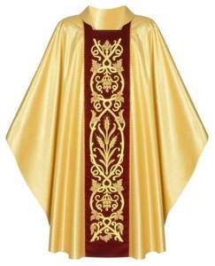 Casulla Estilo Fiddleback Católica Romana Vintage - Product Image 1