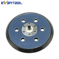 EVERTOOL Plaque de support en uréthane de 3/8 po (10 mm) d'épaisseur avec filetage mâle 5/16 "-24 pour polisseuse double action, support pour papier de verre