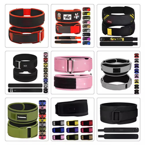 Ceinture à levier réglable en cuir de vachette épais et respirant avec logo personnalisé pour la musculation et l'entraînement de force - Product Image 1