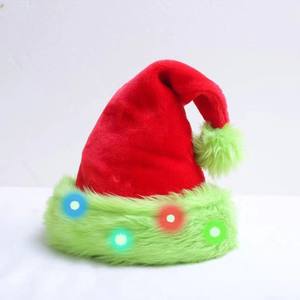 Chapeaux de noël lumineux éclairer LED chapeau de père noël décoration de noël pour enfants adultes nouvel an fournitures de fête de vacances - Product Image 6