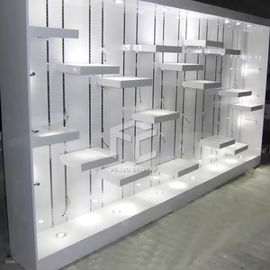 Gỗ Phần Mở Rộng Tóc Cửa Hàng Đồ Nội Thất Hiển Thị Đứng Beauty Salon Thiết Kế Nội Thất Trang Trí Tóc Giả Tường Hiển Thị Kệ - Product Image 1