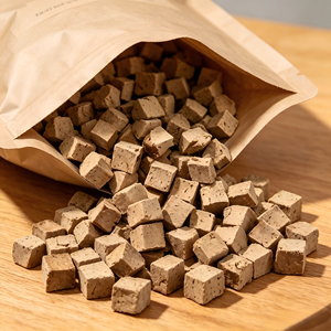 Cubos de Hígado de Res Liofilizados, Golosinas Deshidratadas <span class=keywords><strong>para</strong></span> <span class=keywords><strong>Perros</strong></span>, Golosinas Liofilizadas <span class=keywords><strong>para</strong></span> <span class=keywords><strong>Perros</strong></span>, Servicio OEM, Personalización de Bolsas o Botellas - Product Image 1