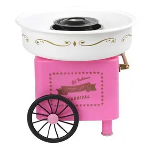 110/220V Cotton Candy Floss Maker with One-button Start, Electric Cotton Candy Machine DIY Marshmallow Machine for Family