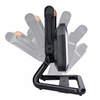 Lampe de travail LED portable rechargeable, montable sur trépied, avec port USB-C, pour la construction, le camping et les situations d'urgence