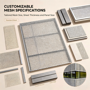 Panel de Revestimiento Metálico Personalizado con Patrón de Diamante para Fachadas de Edificios - Product Image 4