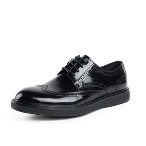 Chaussures habillées décontractées pour hommes, nouveau style luxueux et tendance, grandes tailles, à bout rond, en cuir véritable - Product Image 2