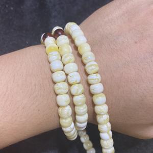 Presa di fabbrica naturale ambra Baltica di Alta qualità bianco ambra braccialetto branelli di preghiera Musulmani 108 - Product Image 2