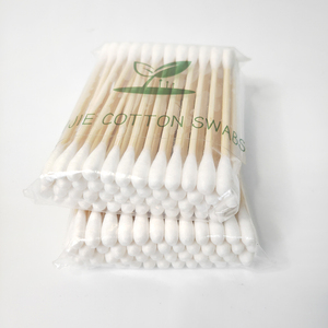 Tamponi per le orecchie naturali all'ingrosso boccioli biodegradabili cosmetici suggerimenti Q organici tamponi di cotone di bambù di alta qualità - Product Image 4