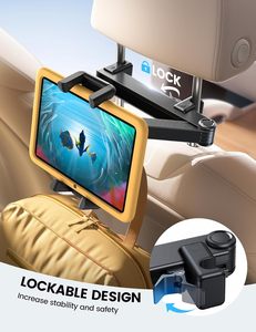 Soporte Universal para Teléfono y Tablet Lamicall STCH04 para Asiento Trasero de Coche, con Abrazadera Giratoria de 360 Grados, para Dispositivos Móviles, Películas para Bebés - Product Image 2