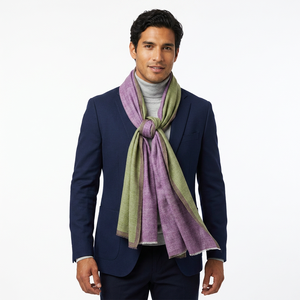 Bufanda/Pashmina Larga de Otoño para Mujer, Estilo Chal, Personalizada, Suave, Ligera, Tejida, Jacquard, de Cachemira y Lana, de Doble Color y Doble Cara - Product Image 2