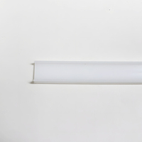 Panneau diffuseur de lumière LED en PVC en vente chaude pour bande de lampe tubulaire linéaire, couvercle carré, luminaires, durable, écologique