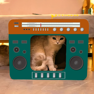 Rascador para Gatos de Papel Corrugado Vertical con Diseño Animal Retro Moderno, Resistente al Desgaste y Ecológico, para Todas las Estaciones - Product Image 4