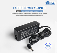 Chargeur d'alimentation ca/DC 65W, 10/19V, 3,42 a, pour ordinateur portable HP, Lenovo, Toshiba, Ideapad, ASUS, Gateway, LG, Samsung, Acer