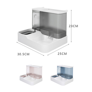 Distributeur automatique de nourriture en gros avec <span class=keywords><strong>fontaine</strong></span> à eau pour <span class=keywords><strong>chat</strong></span> et chien - Product Image 3