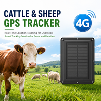 Rastreador GPS 4G para Ganado, Resistente al Agua IP67, Localizador GPS 4G Inteligente para Animales de Granja con Aplicación Android