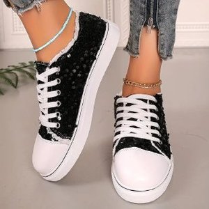 2026 New Style Fashion Round-Toe Flat Comfortable <b>Soft</b> Sequin Casual Women's <b>Shoes</b> - Product Image 6